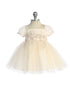 Baby Girls Puff Sleeve Floral Embroidered Dress 6-24 Months